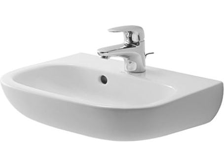 Duravit 07054500002, Veggmontert vask, Keramisk, Hvit, 450 mm