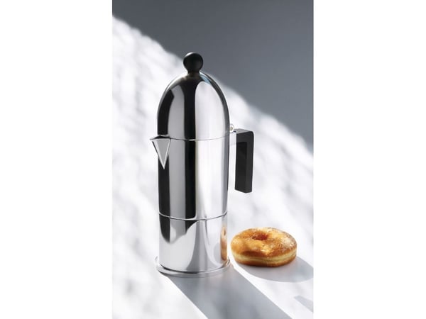 Alessi A9095/6 B, Moka gryte, aluminium, aluminium, 100 mm, 285 mm