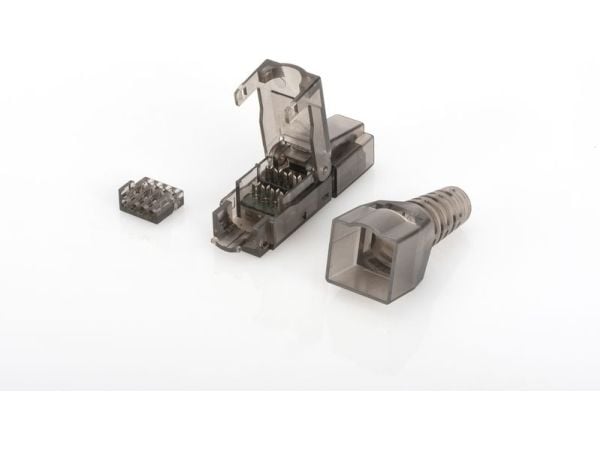 DIGITUS Professional - Nettverkkontakt - RJ-45 (hann) - skjermet - 6 - 9.5 mm - CAT 6a - IEEE 802.3an