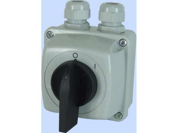 Elektromet nokkakytkin 0-1 3P 16A IP44 kaari E16-13 kotelossa (951611)