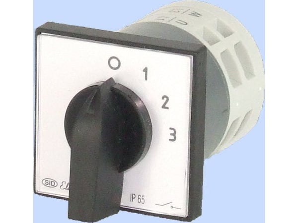 Elektromet nokkakytkin 0-1-2-3 3P 12A IP65 kaarilevyllä E12-62 (921262)