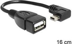 Delock - USB-kabel - mini-USB type B (hann) til USB (hunn) - USB 2.0 OTG - 16 cm