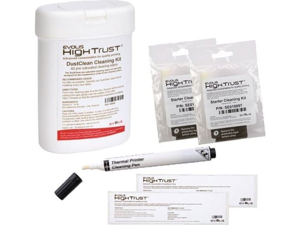 Evolis High Trust Advanced Cleaning Kit - Rensesett for skriver - for Evolis Zenius Expert Contactless, Zenius Expert Mag ISO, Zenius Expert Smart
