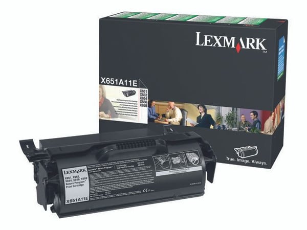 Lexmark X651A11E, 7000 sivua, Musta, 1 kpl