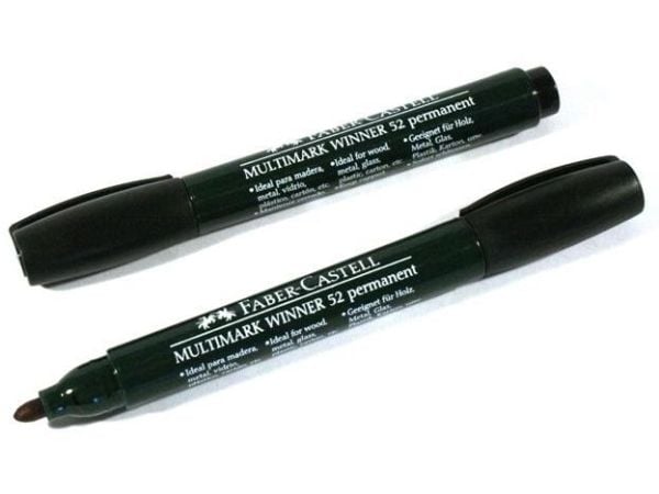 Faber-Castell vannfast tusj rund spiss svart