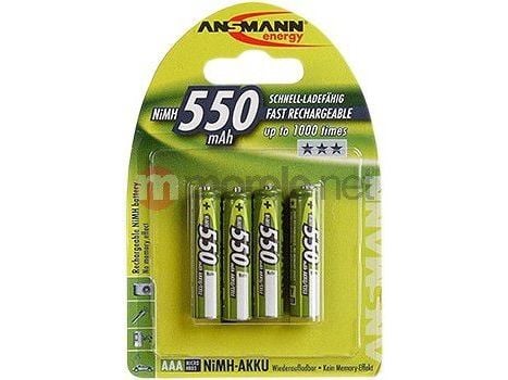 ANSMANN - Akku 4 x AAA - NiMH - (ladattava) - 550 mAh