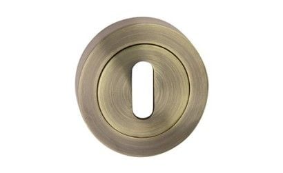 Metal-Bud skilt til innskruing rund, patina