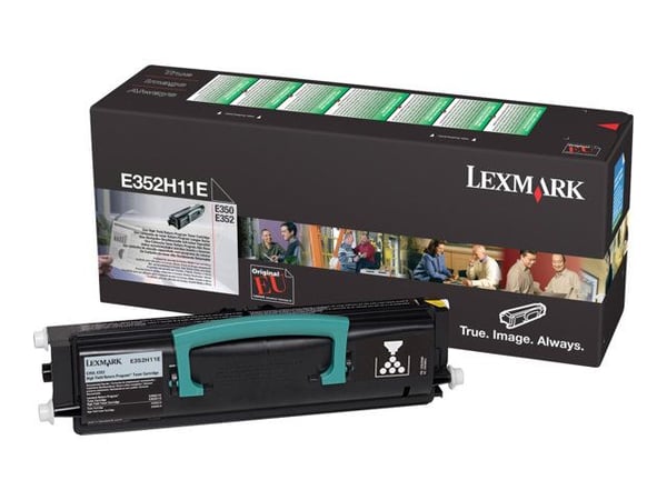 Lexmark - Høy ytelse - svart - original - tonerpatron LRP - for Lexmark E350d, E350dt, E352dn, E352dtn