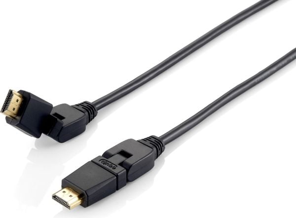 Equip 119362, 2 m, HDMI-tyyppi A (vakio), HDMI-tyyppi A (vakio), 3D, Äänen paluukanava (ARC), Musta