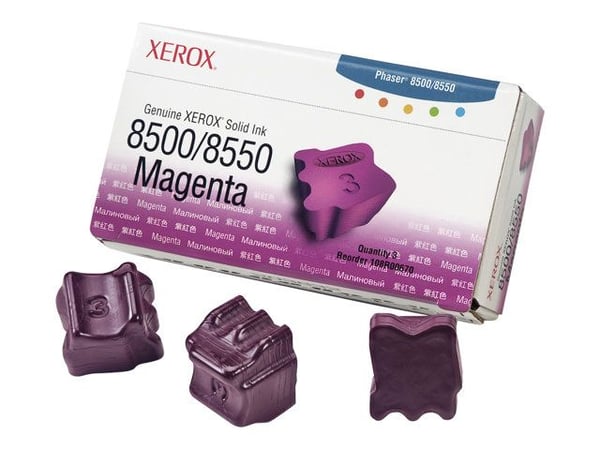 Xerox Phaser 8500/8550 - Magenta - solid blekk - for Phaser 8500DN, 8500N, 8550DP, 8550DT, 8550DX