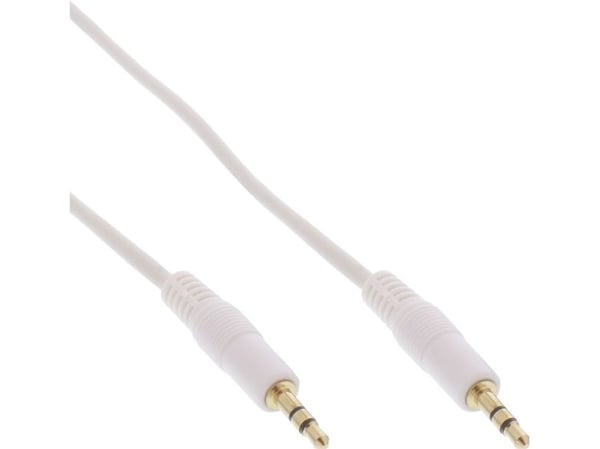 InLine 99936W, 3.5mm, Hankjønn, 3.5mm, Hankjønn, 2,5 m, Hvit