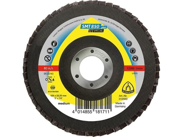 Kombi-slipskiva välvd SMT850 plus Ø 125 mm korn 80 rödbrun