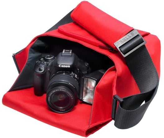 Golla Camera Bag M MiCO G1371 - Skulderveske for digitalfotokamera med linser - polyester - rød