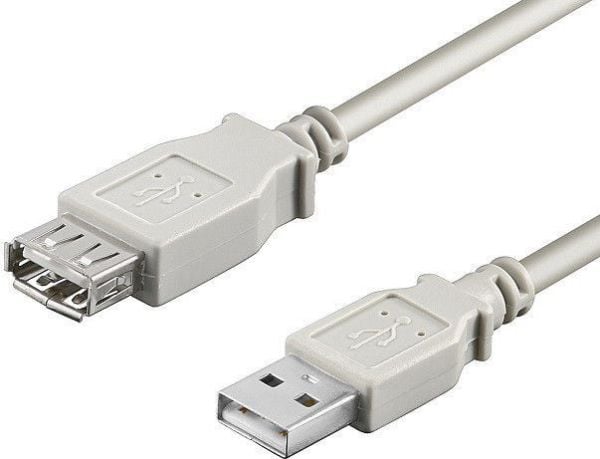 Goobay 68716, 3 m, USB A, USB A, USB 2.0, 0,48 Gbit/s, Grå