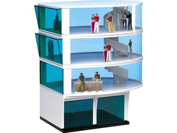 Carrera Toys Press Tower, Blå, Gjennomsiktig, Hvit
