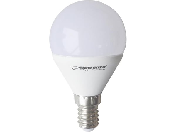 Esperanza - LED-lyspære - form: G45 - E14 - 6 W (ekvivalent 45 W) - klasse A+ - varmt hvitt lys - 3000 K