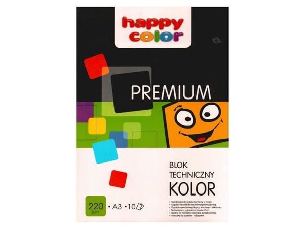 Happy Color Premium teknisk blokk A3 10k fargerik 220g