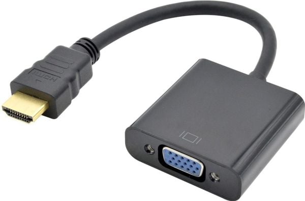 AV TB Print HDMI-sovitin - D-Sub (VGA) musta (AKTBXVAHMVGAF15)