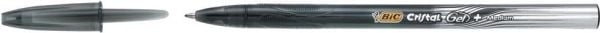 BIC Gel-ocity illusion, lukket gelpenn, svart, svart, Ambidextrous, medium, 0,3 mm