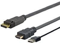 VivoLink Pro - Videokabel - DisplayPort hann til USB, HDMI hann - 5 m - 4K-støtte