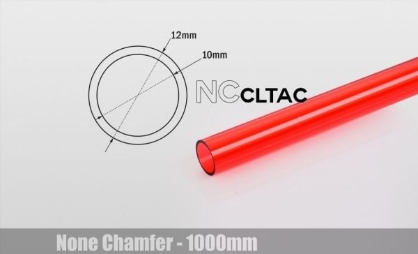 Bitspower BP-NCCLT12ACIRD-L1000, Rød, Bitspower C47/C48/ML, 12 mm, 12 mm