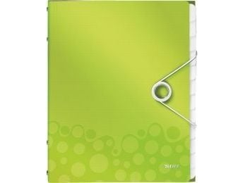 Esselte Leitz Wow mappe med 12 rom – grønn (4634-00-64)