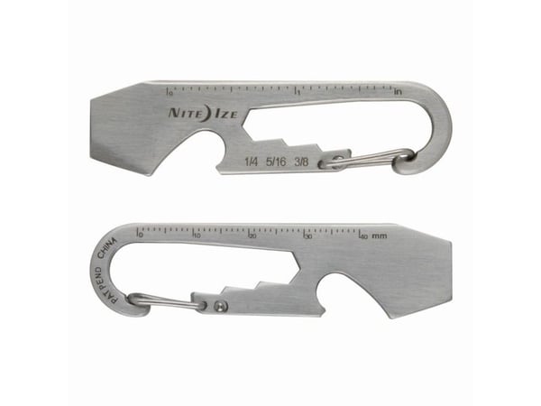 Nite Ize DoohicKey, Nøkkelkarabin, Rustfritt stål, Rustfritt stål, 17,2 mm, 64,8 mm, 12 g