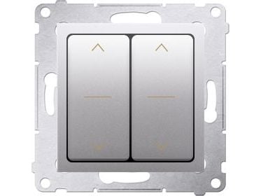 Kontakt-Simon DZW2.01/43, Silver, Plast, IP20, 250 V, 10 A, 75 mm
