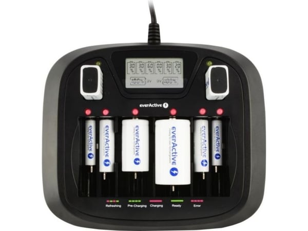 EverActive NC-900U universaali Ni-MH-akkulaturi