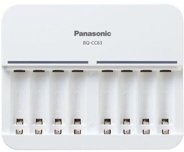 Panasonic eneloop BQ-CC63E - Batteriladdare - 8 x batteriladdning - 1,5 A