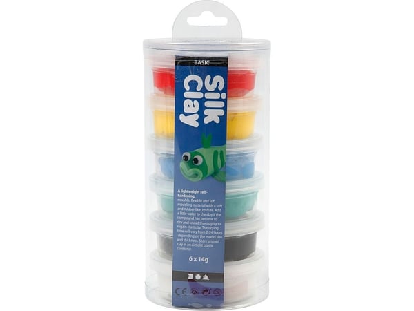 Creativ Company Silk Clay Plasticine 14 g Sekavärit 6 kpl (79141) (79141)