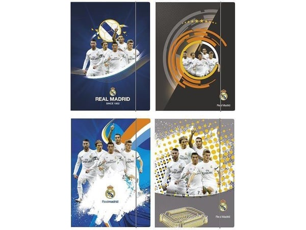 Astra mappe med strikk A4 Real Madrid 3 (242793)
