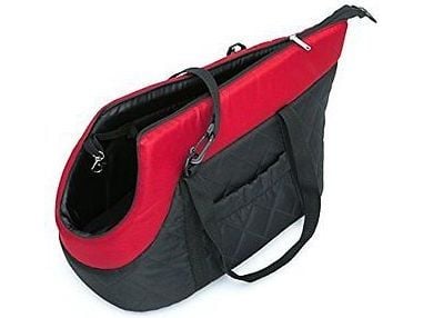 Hobbydog R1 veske svart med rødt skjerf (Nubuck)