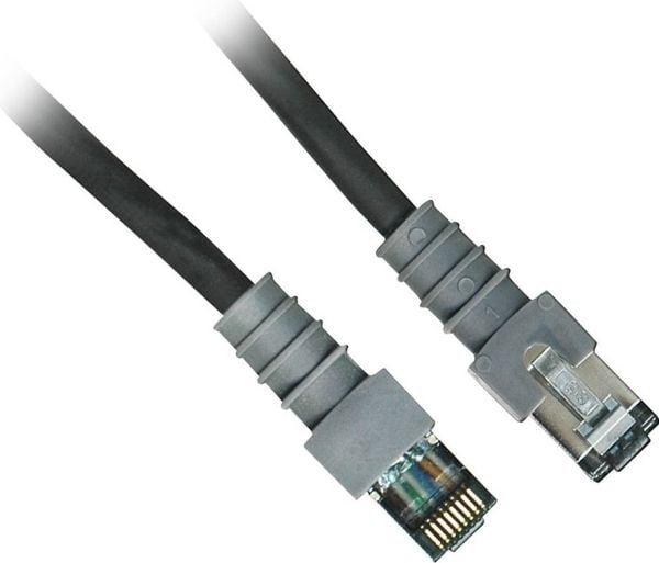 PatchSee Class6Patch - Koblingskabel - RJ-45 (hann) til RJ-45 (hann) - 2.1 cm - FTP - CAT 6 - med støvel - svart