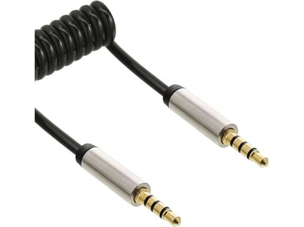 InLine 99271, 3.5mm, Hankjønn, 3.5mm, Hankjønn, 1 m, Svart