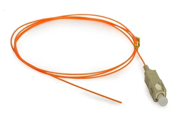 Qoltec - Nätverkskabel - SC/UPC-multiläge (hane) till SC/UPC-multiläge (hane) - 1 m - fiberoptisk - 50/125 mikron - OM2 - halogenfri - orange