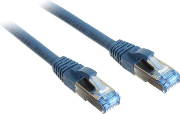 InLine 4043718088720, 2 m, Cat6a, S/FTP (S-STP), RJ-45, RJ-45, Blå