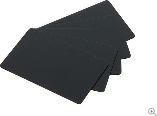 Evolis - Ikke-plastifisert polyvinylklorid (PVC-U) - 30 mille - matt svart - 86 x 54 mm 500 kort kort - for Evolis Quantum 2 Standard
