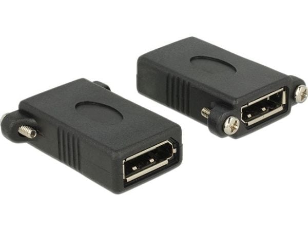 DeLOCK - DisplayPort Gender Switcher - DisplayPort (naaras) - DisplayPort (naaras) - musta