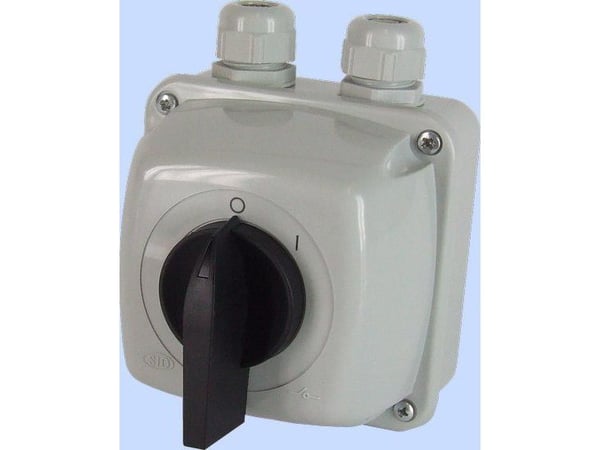 Elektromet nokkakytkin 0-1 3P 25A IP44 kaari 25-13 kotelossa (922505)