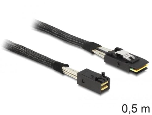 Delock - SAS intern kabel - SAS 6Gbit/s - 4 x Mini SAS HD (SFF-8643) til 36-pins 4i Mini MultiLane - 50 cm - låst