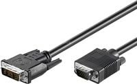Goobay 50990, 2 m, DVI-I, VGA (D-Sub), Hankjønn, Hankjønn, Rett