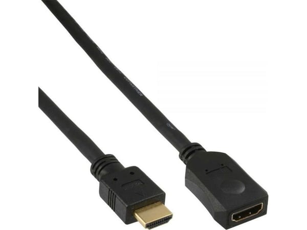 InLine 17632G, 2 m, HDMI Typ A (standard), HDMI Typ A (standard), Svart