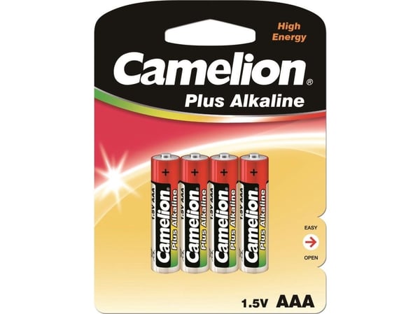 Camelion AAA/LR03 Plus Alkaline batterier, 4 st