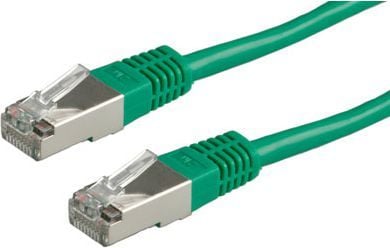 ROLINE Cat6, 0.3m, 0,3 m, Cat6, S/FTP (S-STP), RJ-45, RJ-45, Grønn