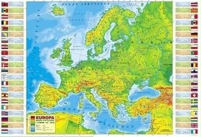 Derform pultunderlag Europa motiv (DERF.POEF)