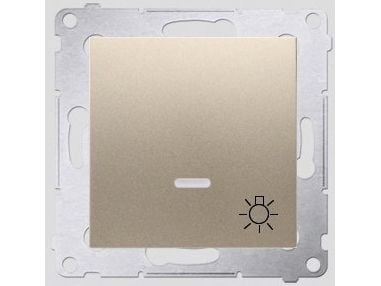 Kontakt-Simon DS1L.01/44, Painikekytkin, Muovi, Kulta, IP20, IP44, 250 V, 10 A