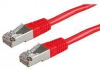 ROLINE 21.15.1321, 0,5 m, Cat6, S/FTP (S-STP), RJ-45, RJ-45, Rød