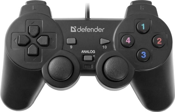 Defender Omega, Pad-ohjain, PC, Analoginen, Langallinen, USB, Musta