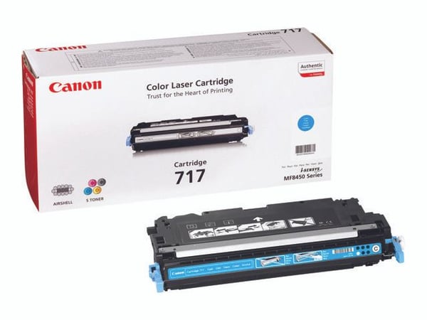 Canon 717 Cyan - syaani - alkuperäinen - värikasetti - i-SENSYS MF8450 -laitteeseen